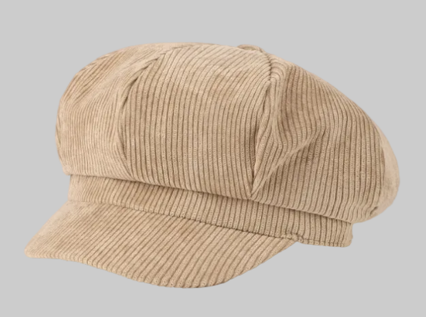 Y2K Soft Beige Paper Boy Hat