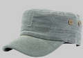 Gray Vintage Wash Military Hat